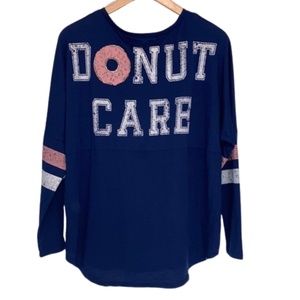 DONUT CARE Womens long sleeve top with stain
